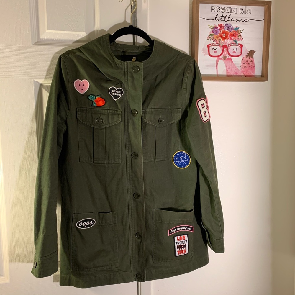 NWOT Khaki Olive Green Jacket forever21 🔥